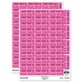 thumbnail image 1 of Handmade with Love Heart Detail Sticker Set - Hot Pink - Gloss Finish - 1.5" Small, 1 of 7