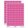 thumbnail image 1 of Handmade with Love Heart Detail Sticker Set - Hot Pink - Matte Finish - 1.75" Medium, 1 of 7