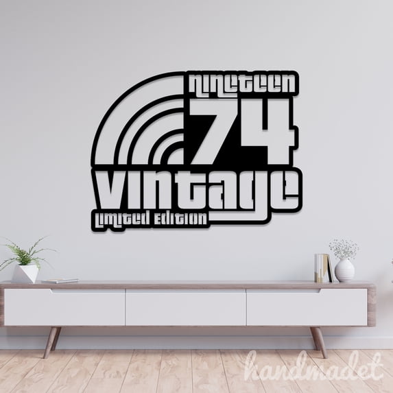 Handmadetneonsign 50th Birthday Metal Wall Art Light, Birthday Metal Sign Wall Decor, Party Metal Decor 57061