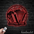 thumbnail image 1 of Handmadetneonsign Accordion Metal Wall Art Light, Artist Metal Sign Wall Decor, Instrument Metal Decor 50316, 1 of 5