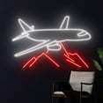 thumbnail image 1 of Handmadetneonsign Air Plane Neon Sign, Airplane Led Light, Plane Sign, Plane Night Light Lamp, 1 of 5