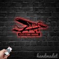thumbnail image 1 of Handmadetneonsign Airplane Metal Wall Art Light, Aircraft Metal Sign Wall Decor, Jet Metal Decor 50236, 1 of 5