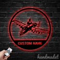 thumbnail image 1 of Handmadetneonsign Airplane Metal Wall Art Light, Aircraft Metal Sign Wall Decor, Pilot House Metal Decor 53941, 1 of 5