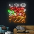 thumbnail image 1 of Handmadetneonsign All You Need Is Love And Pizza Neon Sign, Pizza Neon Light, Pizza Led Light, 1 of 5