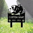 thumbnail image 1 of Handmadetneonsign American Eskimo Dog Memorial Metal With Stake, Eskimo Metal Name Sign Stake, Dog Metal Stake Decor 45037, 1 of 5