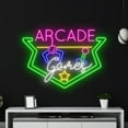 thumbnail image 1 of Handmadetneonsign Arcade Game Neon Sign, Game Machine Led Wall Art Decor, Gaming Room Wall Decor, 1 of 5