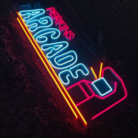 Handmadetneonsign Arcade Games Neon Sign, Arcade Games Wall Art Decor, Gaming Bedroom Wall Decor