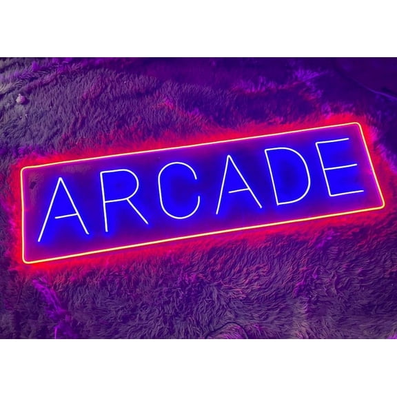 Handmadetneonsign Arcade Neon Sign, Game Room Neon Sign, Arcade Neon Lights, Arcade Led Lights, Custom Neon Signs, Arcade Decor, Arcade Wall Art Decor, Wall Décor
