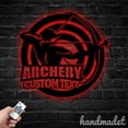 thumbnail image 1 of Handmadetneonsign Archery Metal Wall Art, Archery Metal Sign Wall Decor, Archery Metal Wall Decor, 1 of 5