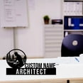 thumbnail image 1 of Handmadetneonsign Architect Metal Nameplate, Architect Desk Nameplate, Architect Desk Name Plate Decor, 1 of 5