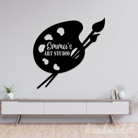Handmadetneonsign Art Studio Metal Wall Art Light, Studio Metal Sign Wall Decor, Home Metal Decor 57101