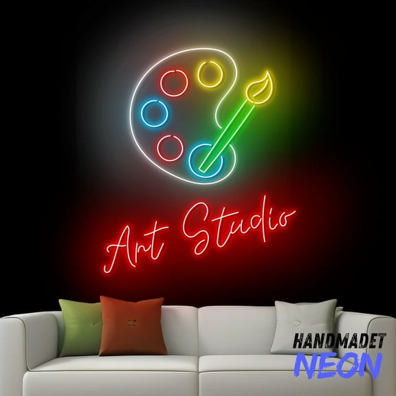 Handmadetneonsign Art Studio Neon Sign, Artist Led Sign, Art Studio Wall Art Decor, Painting Lover Gift 80700