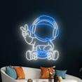 thumbnail image 1 of Handmadetneonsign Astronaut Gamer Neon Sign, Astronaut Wall Art Decor, Gaming Room Wall Decor, 1 of 5