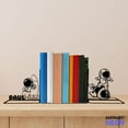 thumbnail image 1 of Handmadetneonsign Astronaut Riding Rocket Metal Bookends, Astronaut Name Bookend, Astronaut Table Bookshelf Decor 80233, 1 of 4