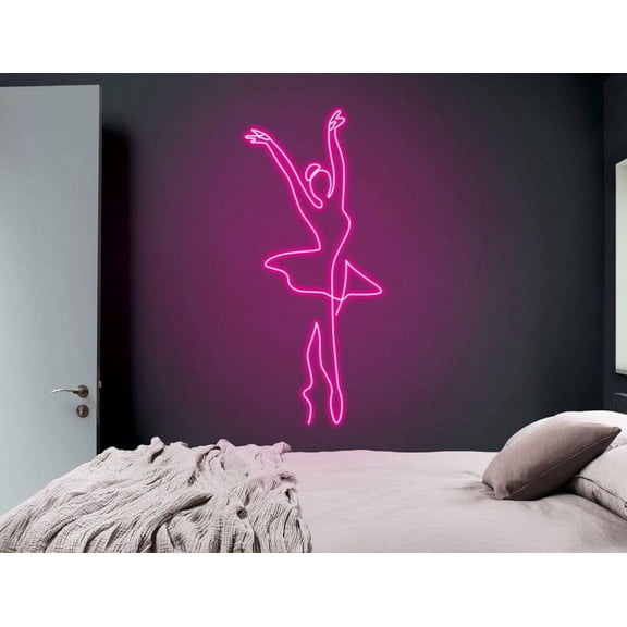 Handmadetneonsign Ballet Dancer Neon Sign, Ballet Dance Neon, Custom LED Neon Sign, Ballet Dance Studio Bedroom Neon Sign, Wall Décor