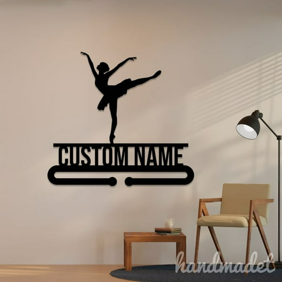 Handmadetneonsign Ballet Medal Hanger, Athlete Metal Sign Wall Decor, House Metal Decor 56325