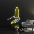 thumbnail image 1 of Handmadetneonsign Banana In Hand Led Sign, Banana In Hand Neon Sign, Wall Decor, Banana Led Light, 1 of 5