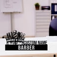 thumbnail image 1 of Handmadetneonsign Barber Metal Nameplate, Barber Desk Name Plate, Barber Desk Nameplate, 1 of 4