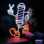 Handmadetneonsign Barber Pole Neon Sign, Hair Salon Sign, Barber Shop Decor