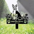thumbnail image 1 of Handmadetneonsign Basenji Memorial Metal With Stake, Basenji Dog Metal Name Sign Stake, Dog Metal Stake Decor 45086, 1 of 5