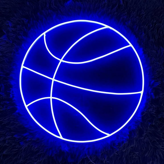 Handmadetneonsign Basketball Ball Neon Sign, Basketball Wall Art Decor, Sport Club Wall Decor