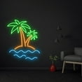 thumbnail image 1 of Handmadetneonsign Beach Tropical Palm Island Led Sign, Tropical Palm Tree Neon Sign, Wall Décor, 1 of 5