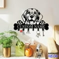 thumbnail image 1 of Handmadetneonsign Beagle Dog Coat Rack Wall Hanger, Beagle Metal Wall Hooks, Beagle Dog Keys Holder Home Decor 82834, 1 of 5