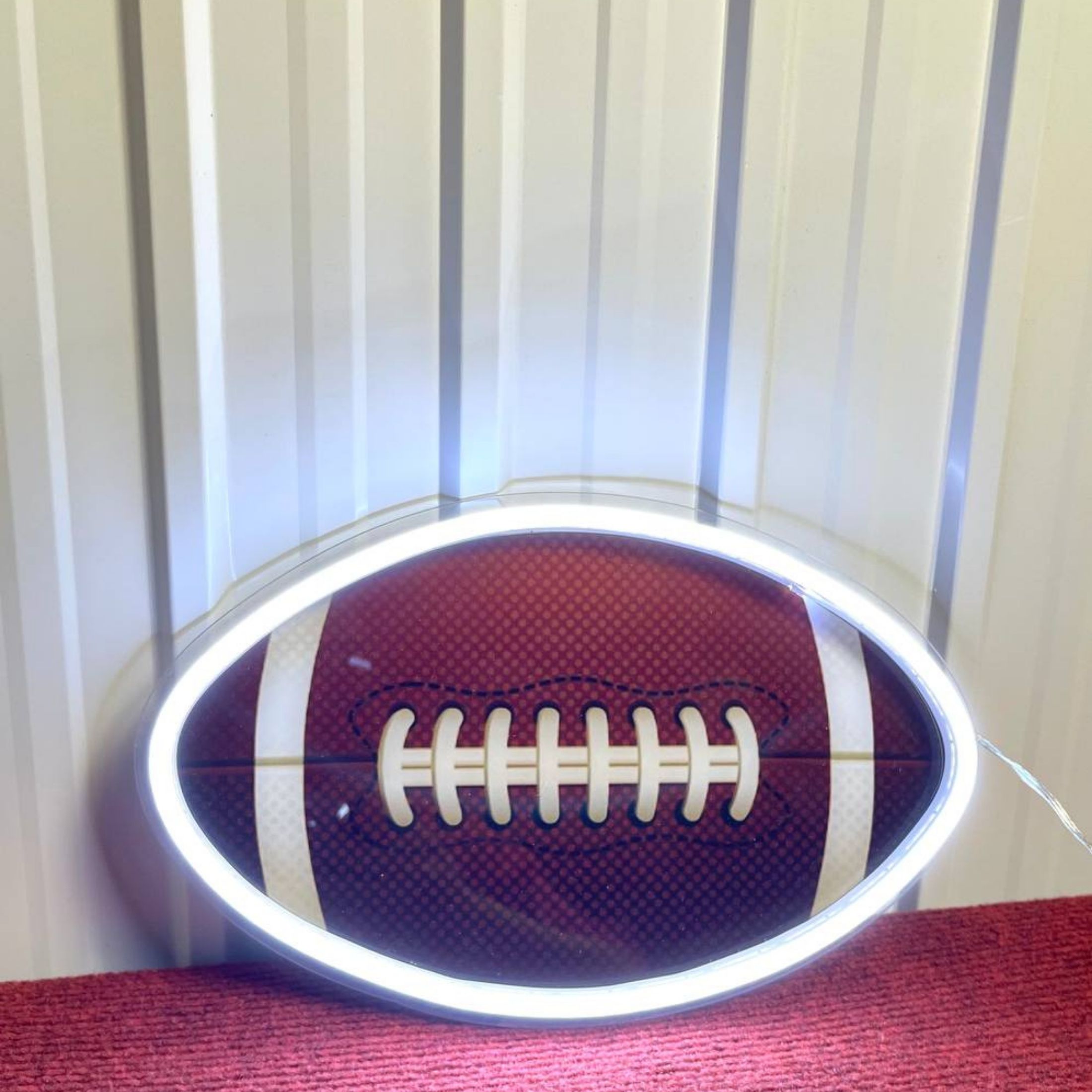 American Football Neon Sign – LED Buffalo Team Lights, Acrylic Backboard, For Man Cave, Bedroom, Or Club Decor