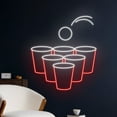 thumbnail image 1 of Handmadetneonsign Beer Pong Neon Sign, Beer Pong Led Sign, Beer Led Light, Drinking Game Neon Light, 1 of 5