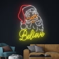 thumbnail image 1 of Handmadetneonsign Believe Santa Claus Neon Sign, Santa Believe Led Light, Merry Christmas Santa, 1 of 5