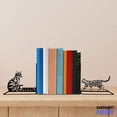 thumbnail image 1 of Handmadetneonsign Bengal Cat Metal Bookends, Bengal Cat Name Bookend, Cat Table Bookshelf Decor 044868, 1 of 4