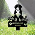 thumbnail image 1 of Handmadetneonsign Bernese Mountain Dog Memorial Metal With Stake, Bernese Mountain Metal Name Sign Stake, Dog Metal Stake Decor 45121, 1 of 5