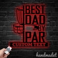 thumbnail image 1 of Handmadetneonsign Best Dad By Par Metal Wall Art, Disc Golf Metal Sign Wall Decor, Sport Metal Decor, 1 of 5