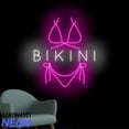 thumbnail image 1 of Handmadetneonsign Bikini Clothing Neon Sign, Bikini Led Sign, Bikini Wall Art, Home Wall Decor 91062, 1 of 5