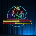 thumbnail image 1 of Handmadetneonsign Billiard Neon Sign, Pool And Snooker Neon Light Wall Art Decor, Billiards club Wall Decor, 1 of 5