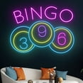 thumbnail image 1 of Handmadetneonsign Bingo Led Sign, Bingo Led Lights, Bingo Neon Sign, Custom Neon Sign, Game Neon, 1 of 5