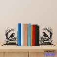 thumbnail image 1 of Handmadetneonsign Birds On Branch Metal Bookends, Bird Name Bookend, Bird Table Bookshelf Decor 042532, 1 of 4