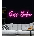thumbnail image 1 of Handmadetneonsign Boss Babe Custom Girl's Room LED Neon Sign Night Light Bedroom Home Wall Beauty Salon Bar Decor Party Decoration Personalized Gift, Wall Décor, 1 of 5