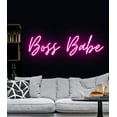 thumbnail image 1 of Handmadetneonsign Boss Babe Custom Girl's Room LED Neon Sign Night Light Bedroom Home Wall Beauty Salon Bar Decor Party Decoration Personalized Gift, Wall Décor, 1 of 5
