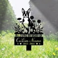 thumbnail image 1 of Handmadetneonsign Boston Terrier Dog Memorial Metal With Stake, Boston Terrier Metal Name Sign Stake, Dog Metal Stake Decor 45149, 1 of 5