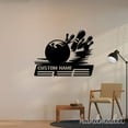 thumbnail image 1 of Handmadetneonsign Bowling Medal Hanger Metal Wall Art Light, Bowling Name Metal Sign Wall Decor, Sport Game Metal Decor 45901, 1 of 5