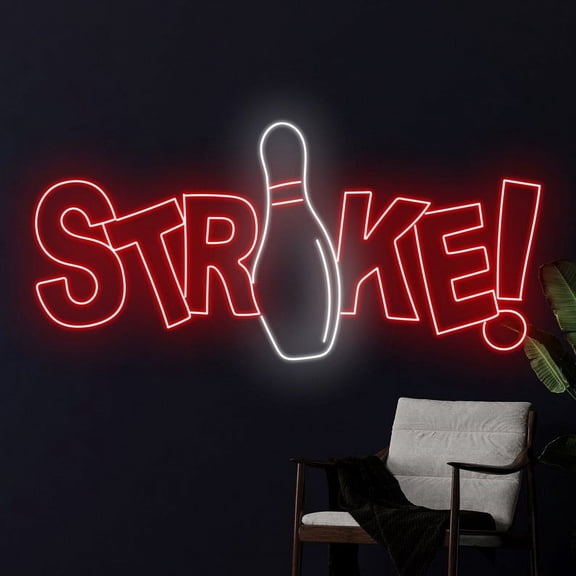 Handmadetneonsign Bowling Neon Sign, I'd Hit That Bowling Led Sign, Bowling Led Light, Bowling Neon
