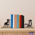 thumbnail image 1 of Handmadetneonsign Boxer Dog Metal Bookends, Boxer Dog Name Bookend, Dog Table Bookshelf Decor 046922, 1 of 4