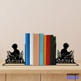 thumbnail image 1 of Handmadetneonsign Boy Reading Metal Bookends, Bookworm Name Bookend, Book Lover Table Bookshelf Home Decor 76695, 1 of 4