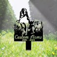 thumbnail image 1 of Handmadetneonsign Bracco Italiano Dog Memorial Metal With Stake, Bracco Italiano Metal Name Sign Stake, Dog Metal Stake Decor 45163, 1 of 5