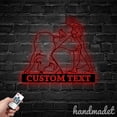thumbnail image 1 of Handmadetneonsign Bull Fighting Metal Wall Art, Bull Metal Sign Wall Decor, Bull Metal Decor, 1 of 5