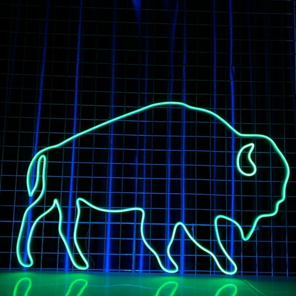 Handmadetneonsign Bull Neon Sign, Western Bull Led Light For Rodeo Bar, Man Cave Wall Decor