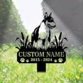thumbnail image 1 of Handmadetneonsign Bull Terrier Dog Memorial Metal With Stake, Bull Terrier Metal Name Sign Stake, Dog Metal Stake Decor 45191, 1 of 5