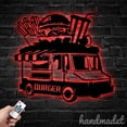 thumbnail image 1 of Handmadetneonsign Burger Truck Metal Wall Art LED Light, Name Sign for Burger Truck Lovers Decor, 1 of 5