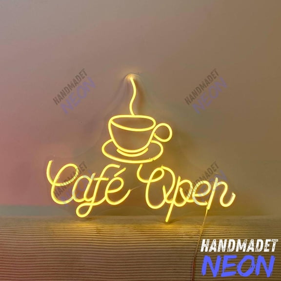 Handmadetneonsign Cafe Neon Sign, Coffee Shop LED Wall Light, Barista Decor, Business Sign 135312